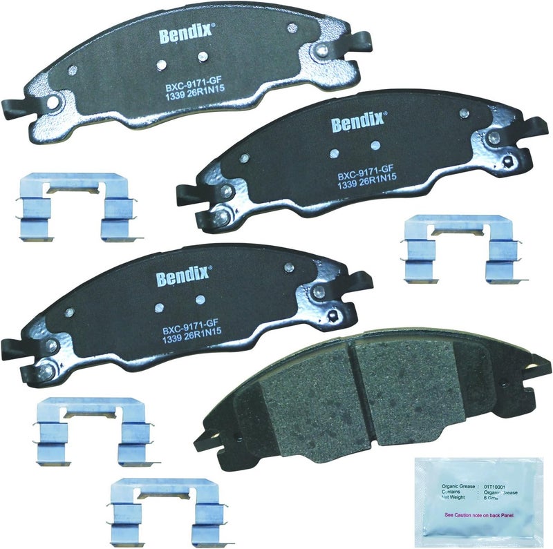 Bendix Priority1 CFC1339 Ceramic Front Brake Pads for Ford Focus 2011-2008 - Image 1